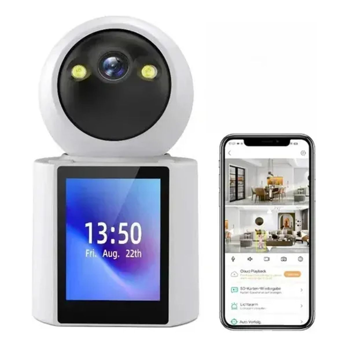 GENERICO - Cámara de seguridad inteligente con videollamada bidireccional