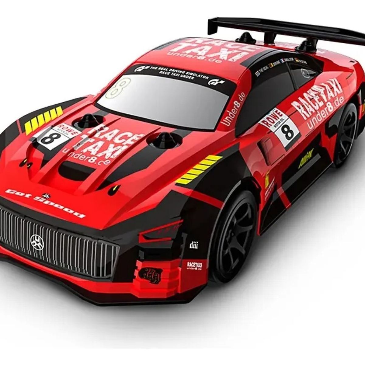 GENERICO - Auto Drift Control Remoto 4x4 Luces Neumáticos Repuestos Rojo Auto Drift