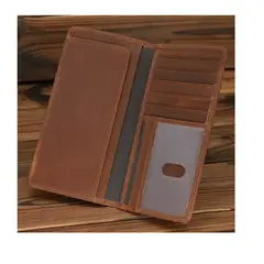 GENERICO - Billetera De Cuero 100 Brown Royal Madriz Hombre Caballeros