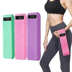 MOVI - BANDAS DE ELÁSTICAS PARA PIERNAS Y GLÚTEOS, TELA ANTIDESLIZANTE, 3 NIVELES