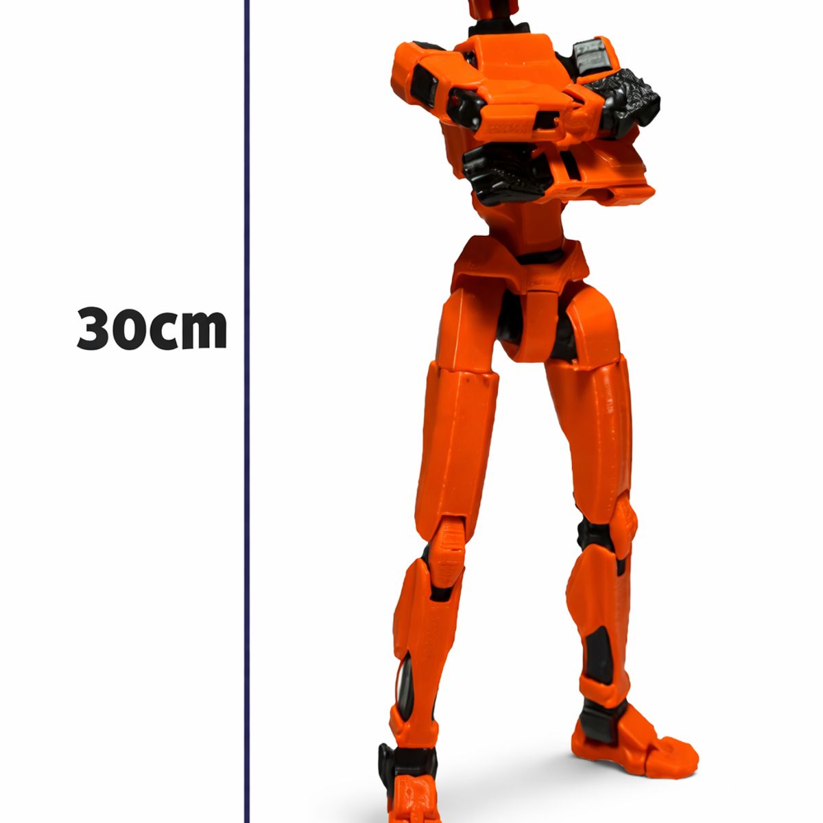 SCRUNCHIES - Dummy Articulado Rojo 30 cm Figura 3D