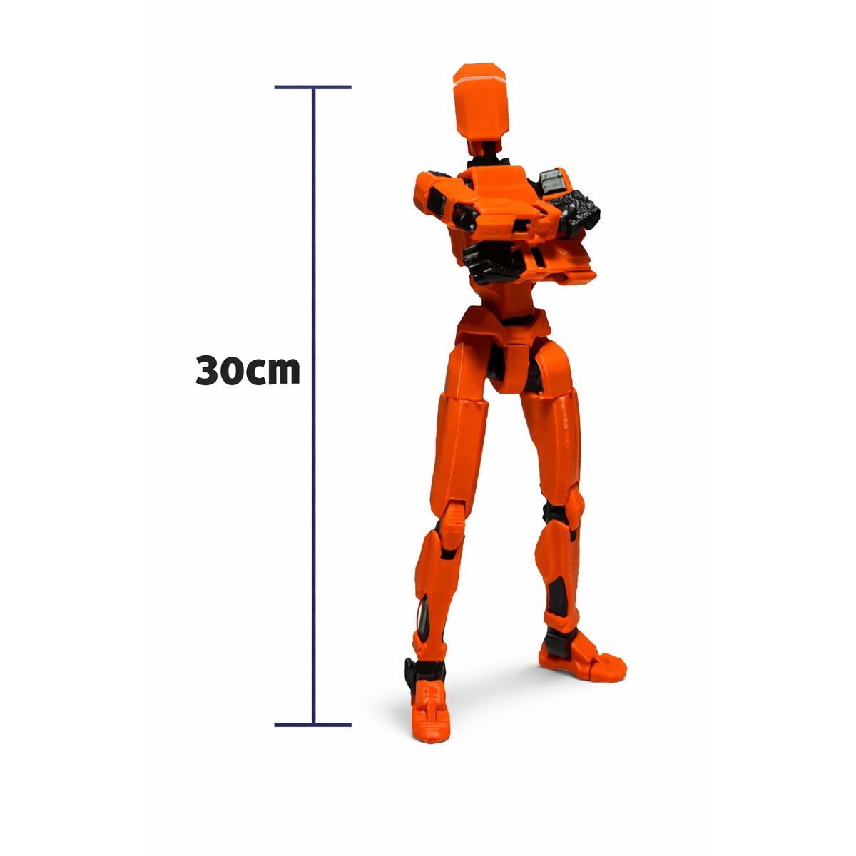 SCRUNCHIES - Dummy Articulado Rojo 30 cm Figura 3D