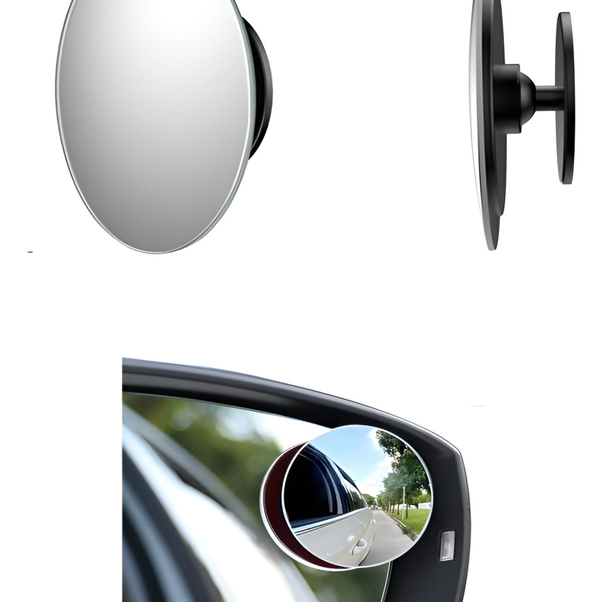 GENERICO - Par Espejos Laterales Retrovisor Ajustable Punto Ciego 360