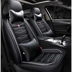 GENERICO - Kit Funda Cubre Asiento Auto Premium Luxury Con 4 Almoadilla