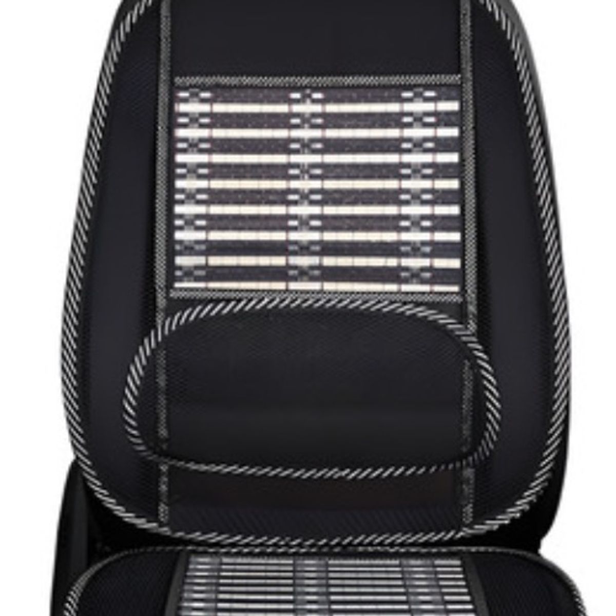 GENERICO - Cubre Asiento Respaldo Lumbar Madera Bambu Verano Luxury