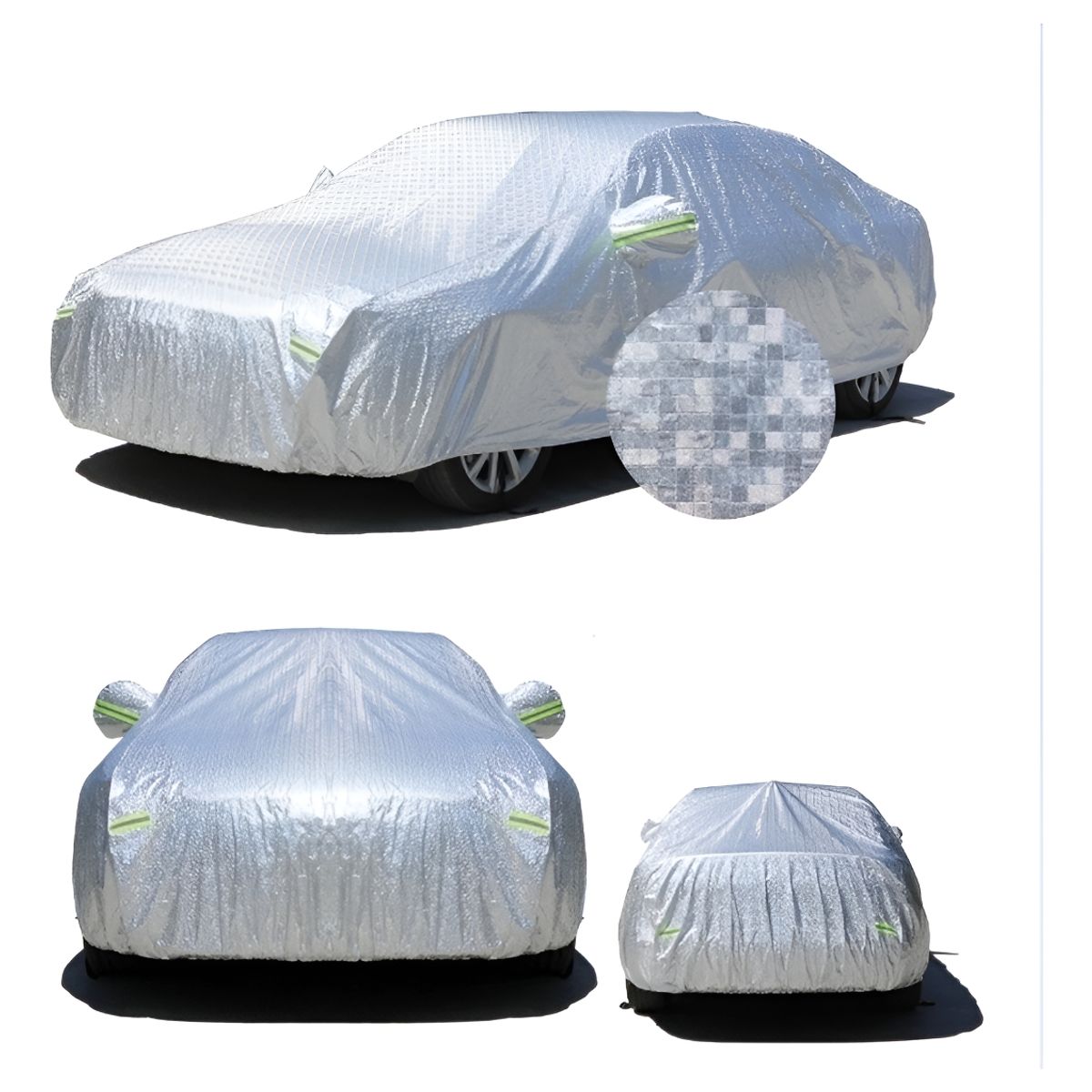 GENERICO - Carpa Funda Cubre Auto Impermeable Uv Pevavinilo + Algodon