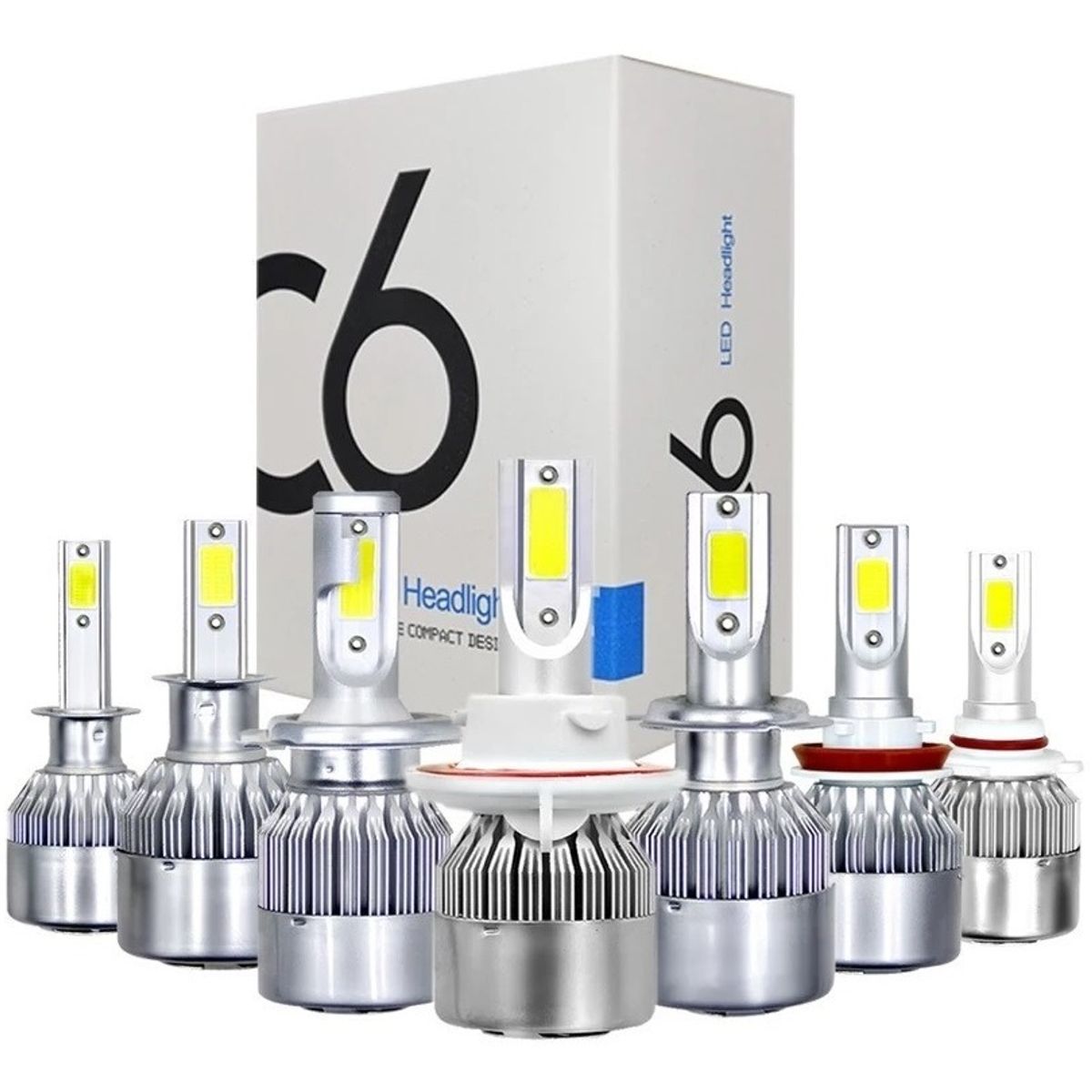GENERICO - Ampolleta Auto Led Headlight H1 H3 H4 H7 H11 H13 90056 880