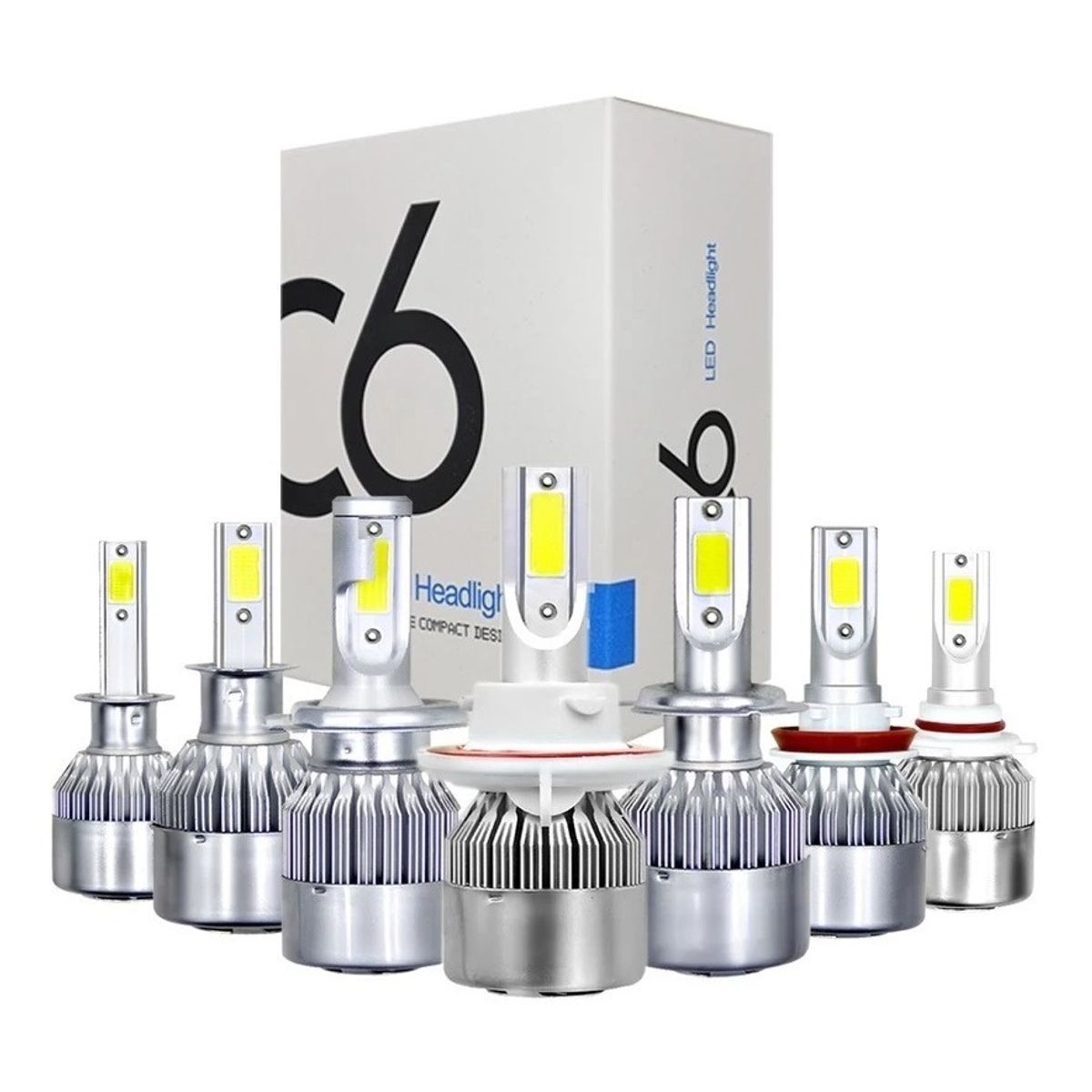GENERICO - Ampolleta Auto Led Headlight H1 H3 H4 H7 H11 H13 90056 880