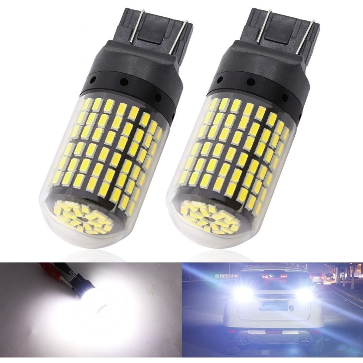 GENERICO - Kit Ampolletas 144 Led Canbus Intermitente T20 7440 7443