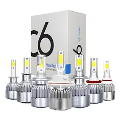 GENERICO - Kit Turbo Led H1 H3 H4 H7 H11 H13 9005 9006 880 36w C6