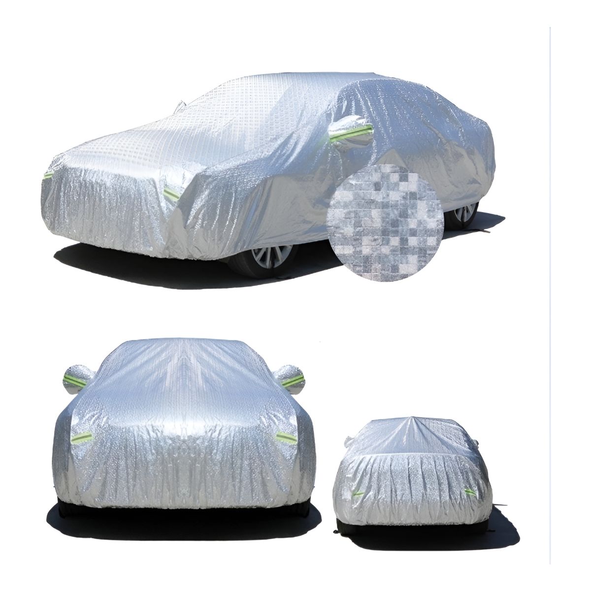 GENERICO - Carpa Cobertor Funda Cubre Auto Aluminio Peva + Algodon