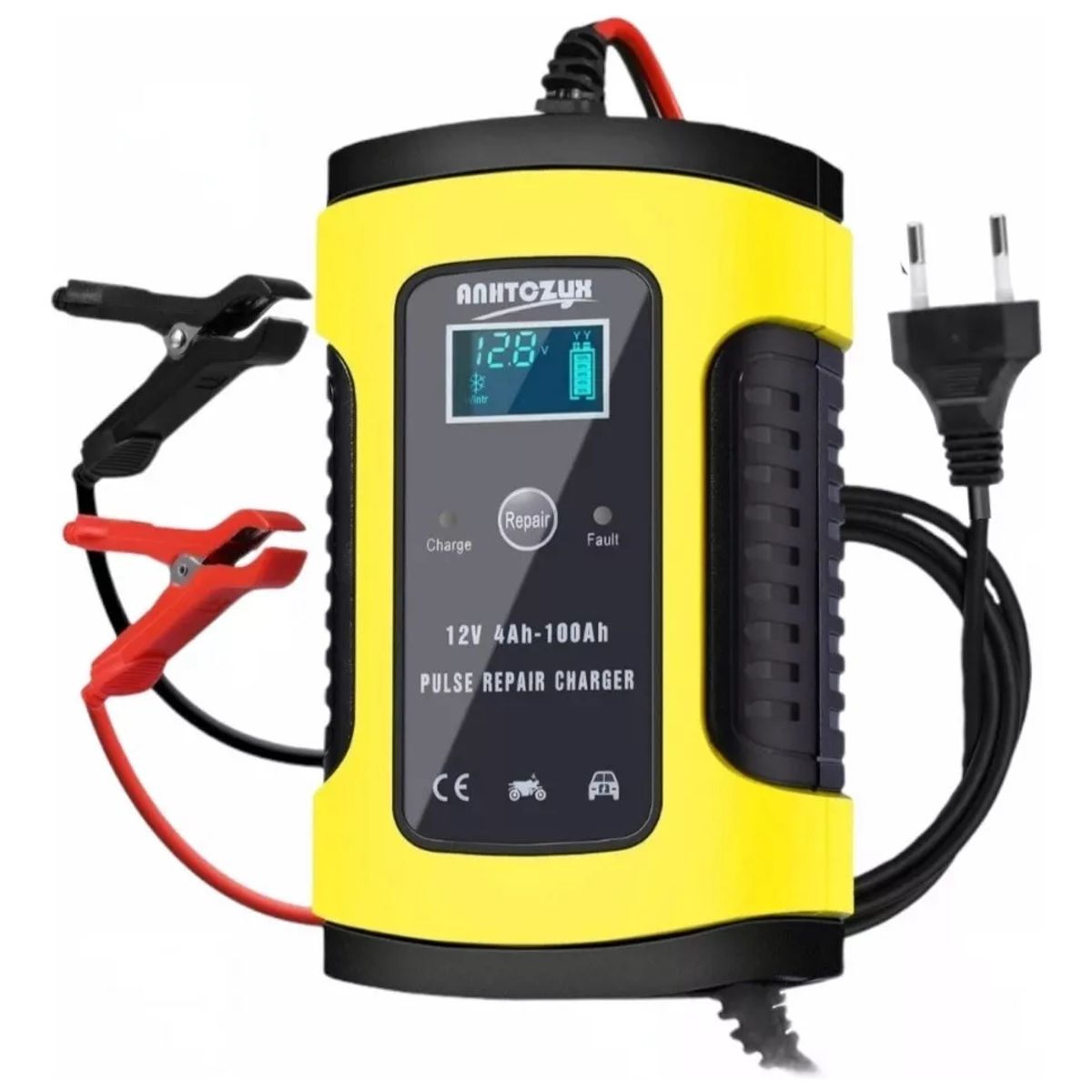 GENERICO - Cargador Auto Inteligente Batería 12v Carga Rápida Auto Moto