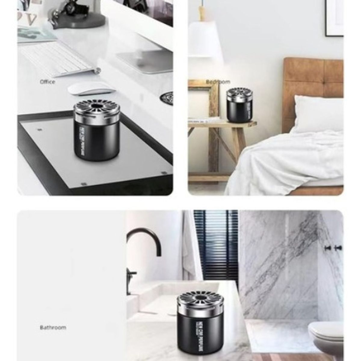 GENERICO - X3 Tratamiento De Olores Ambientador Aromatico Desinfectante Negro Azar - 212064