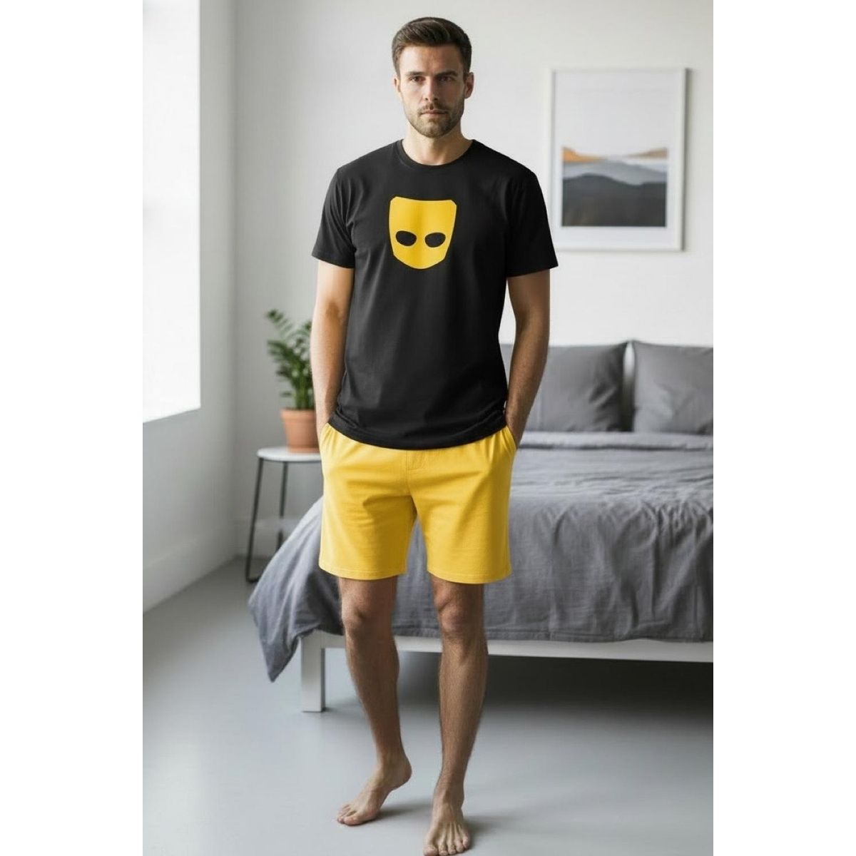 KOWHAI - Pijama Hombre Estampado Mask