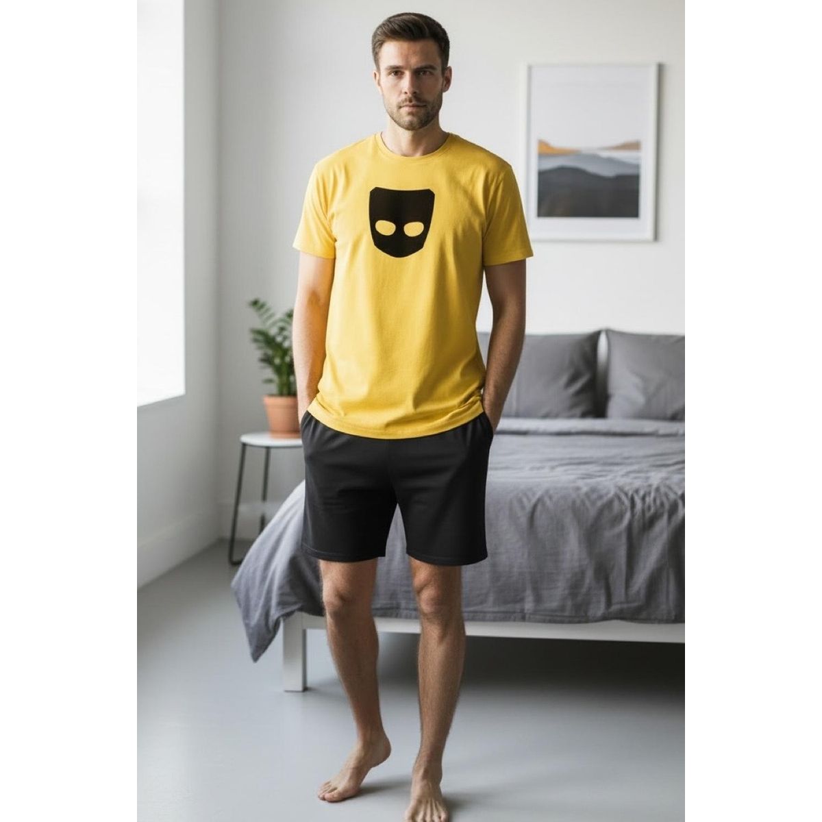 KOWHAI - Pijama Hombre Estampado Mask