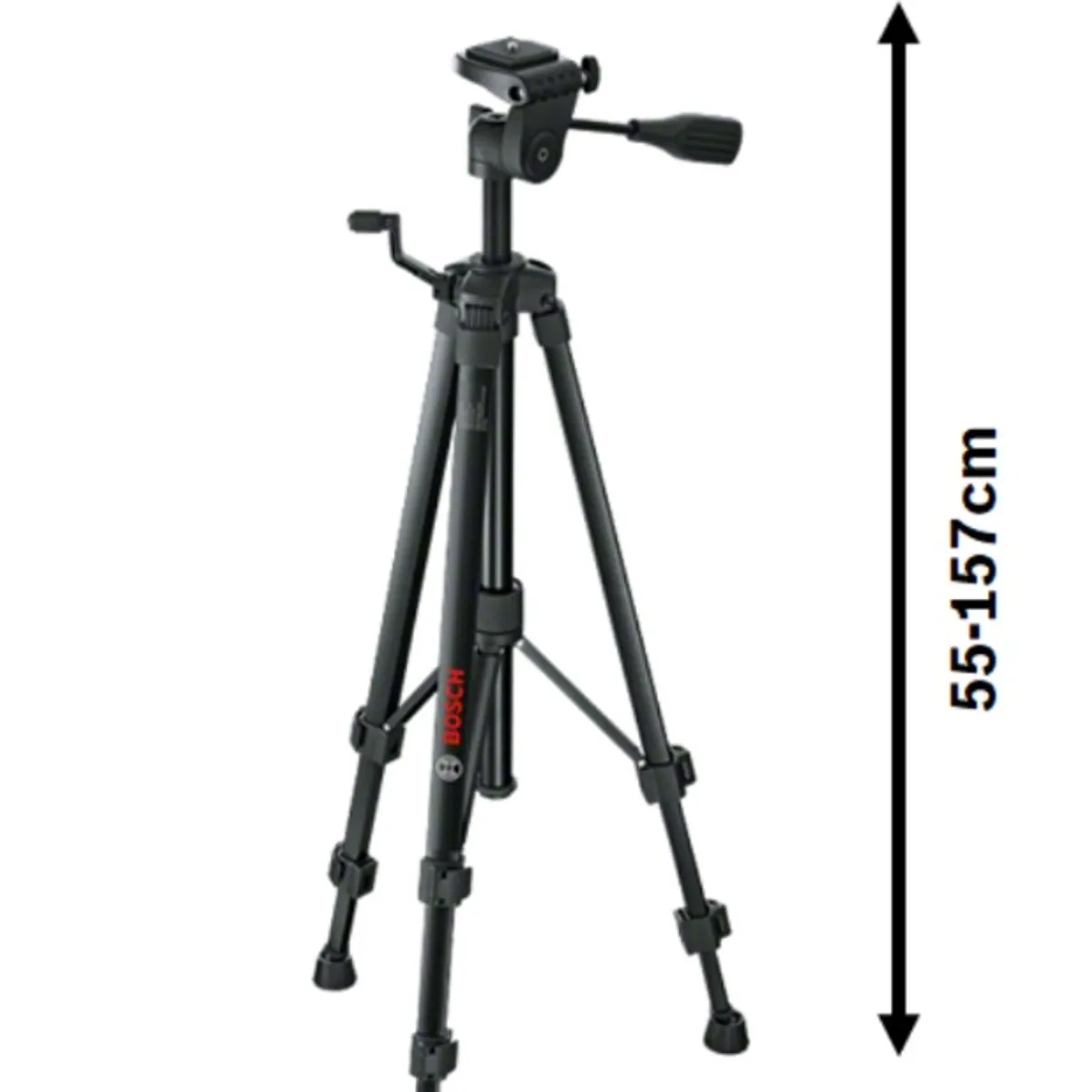 BOSCH - Trípode Para Nivel Láser Bt 150 Altura 55cm A 157cm - Color Negro Bosch