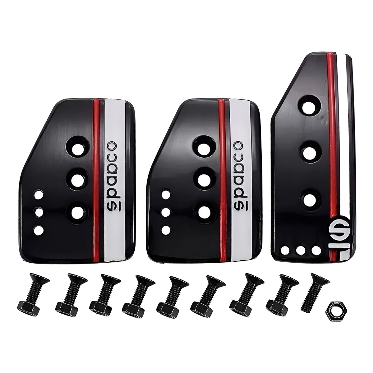 GENERICO - Set 3 Cubre Pedales Deportivo Tunning Trd Racing Auto