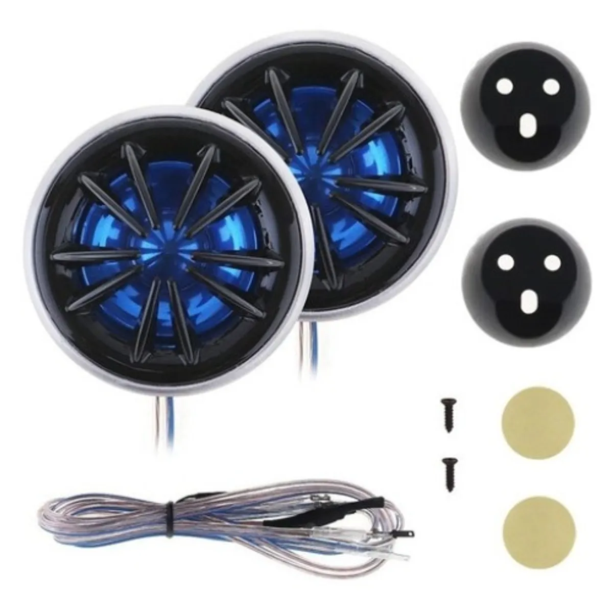 GENERICO - Kit Par Tweeter Optimizador Sonido 150wmax 5cm Aluminio Azul-ctc-066 C47