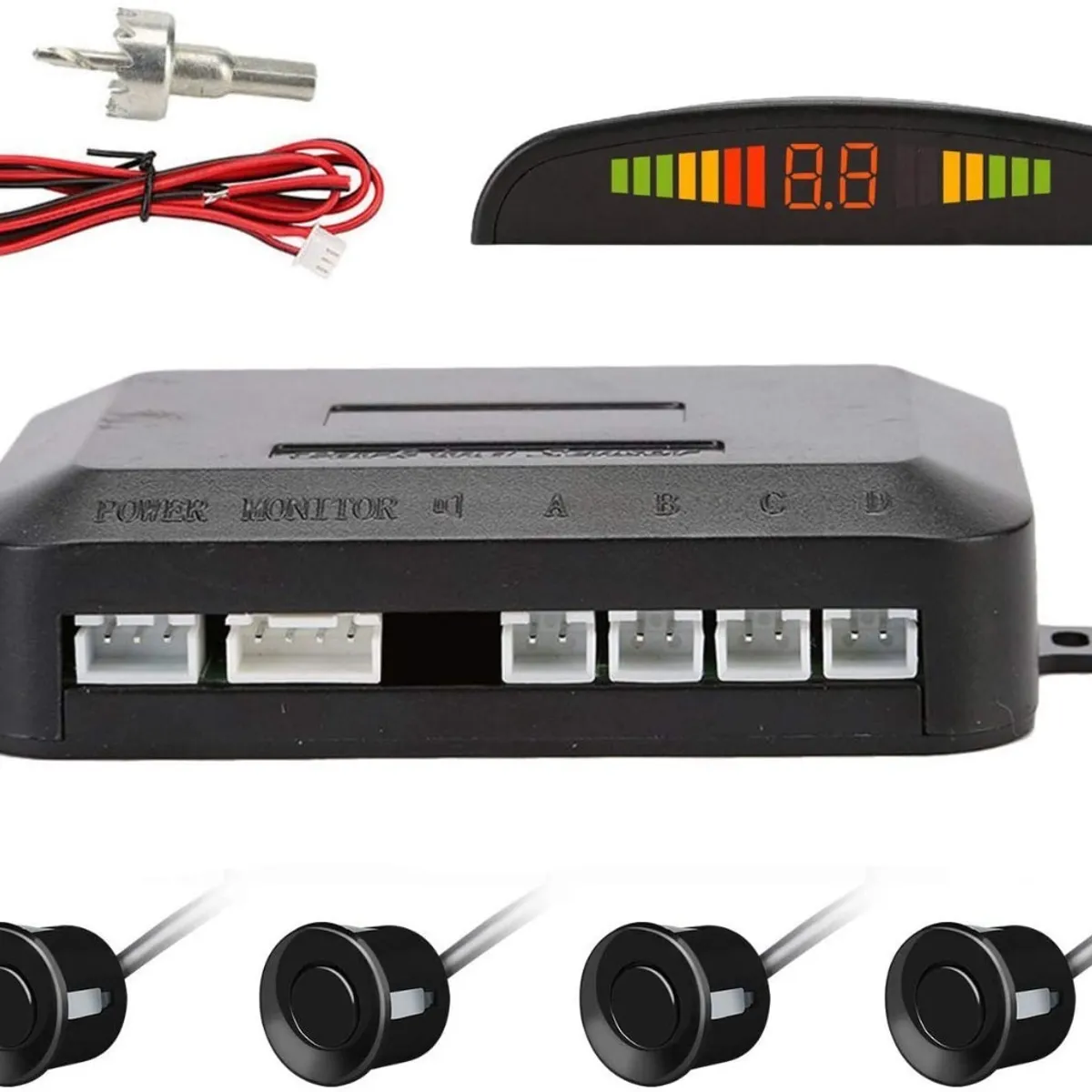 GENERICO - Sensores De Retroceso Distancia Alarma Sonido Visual Sistema