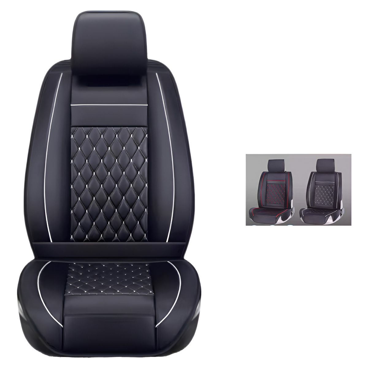 GENERICO - Funda Cubre Asiento Eco-cuero Auto Luxury Valor Por Pieza