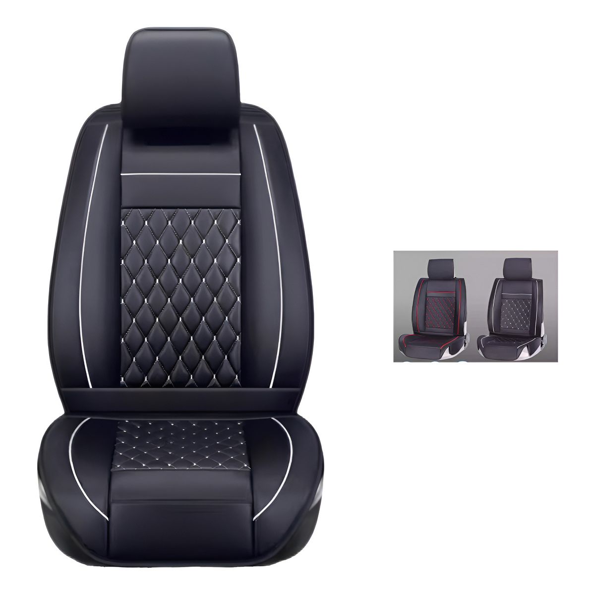 GENERICO - Funda Cubre Asiento Eco-cuero Auto Luxury Valor Por Pieza