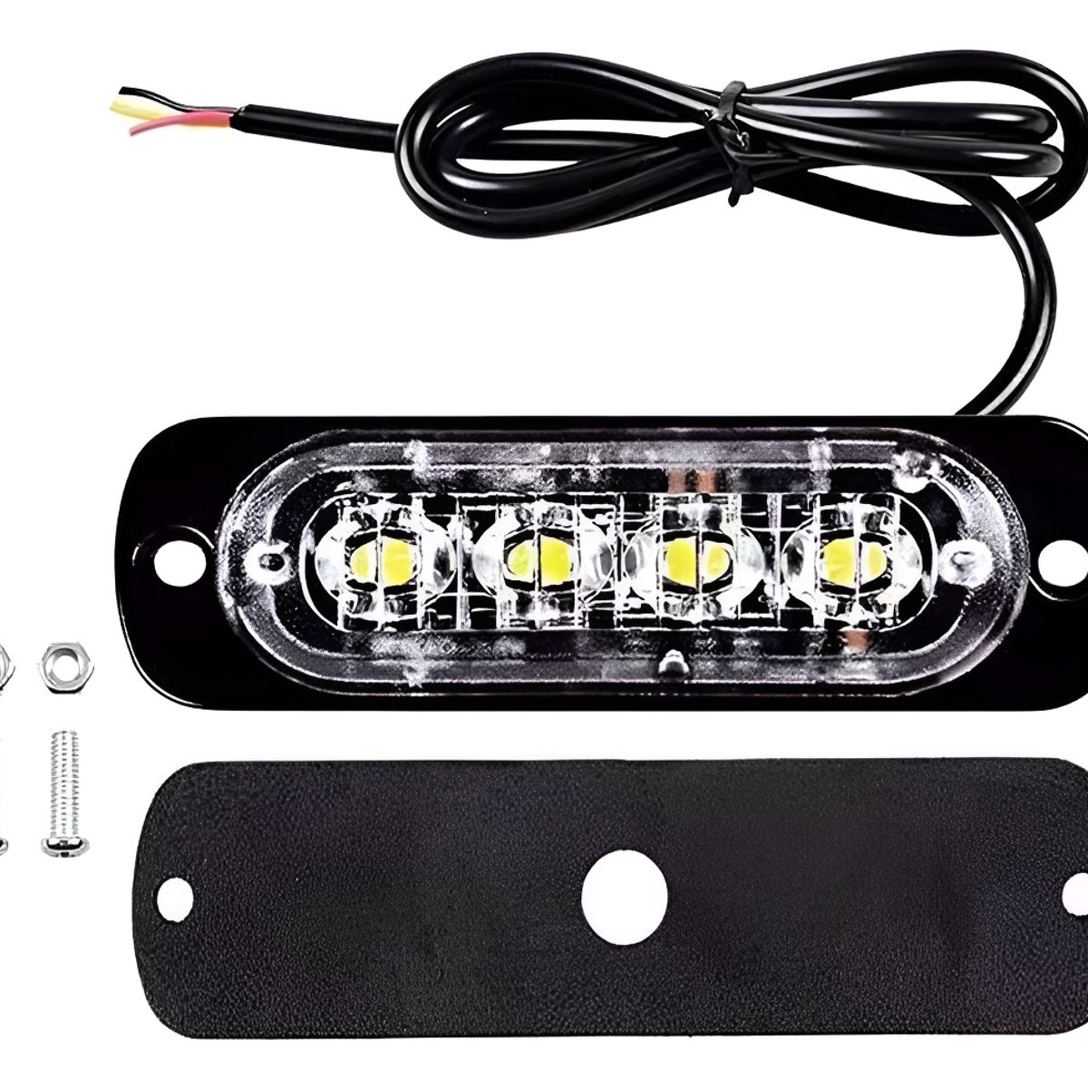 GENERICO - X2 Foco Neblinero Led Estroboscopico 12-24v Destellante