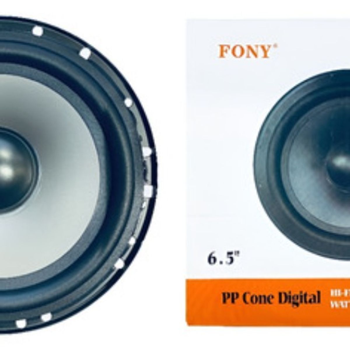 GENERICO - 2 Parlante Auto 16cm Redondo 100w Coaxial 2 Vías Hifi 213130 Negro-213130