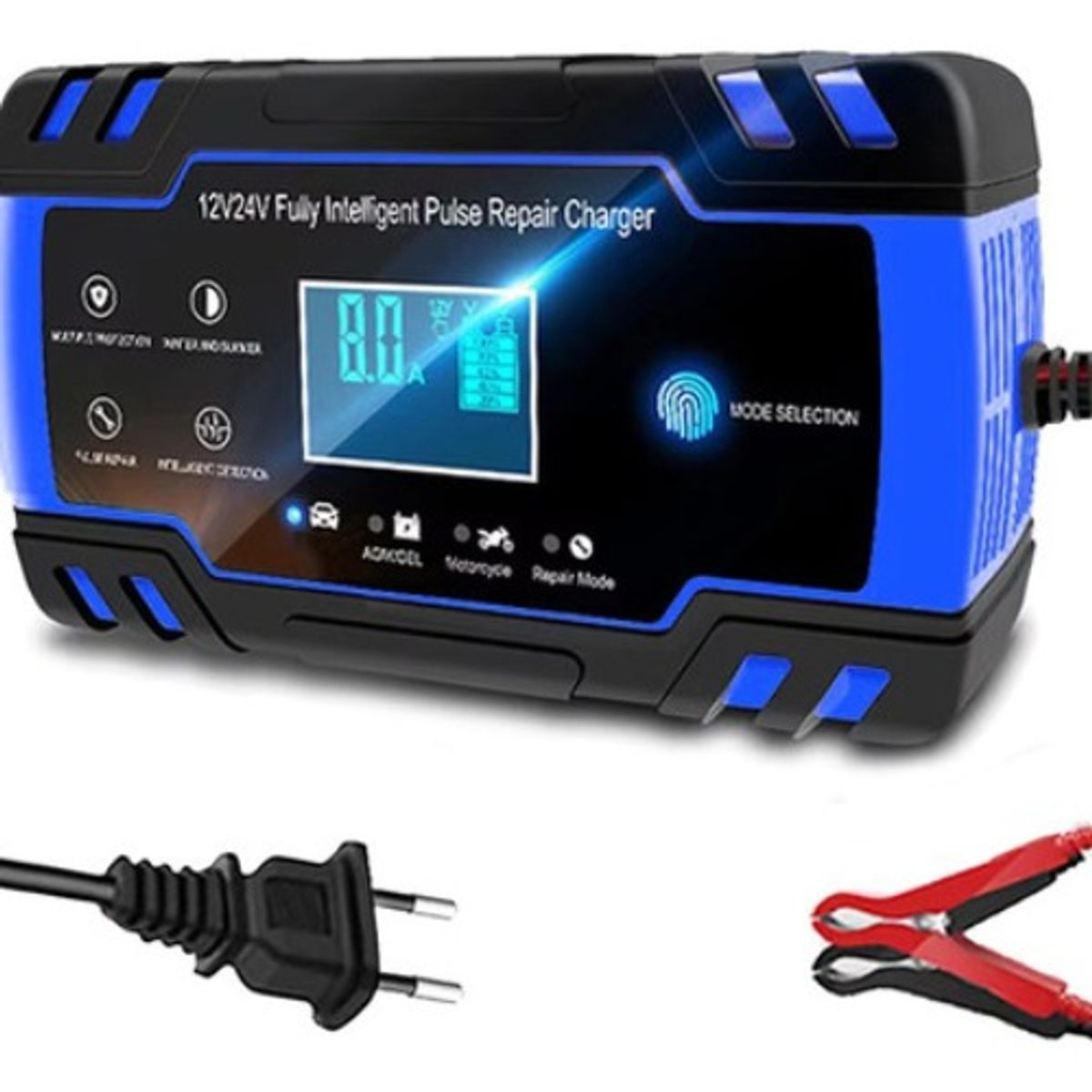 GENERICO - Cargador De Batería Inteligente Y Rápido 12v 8a 24v