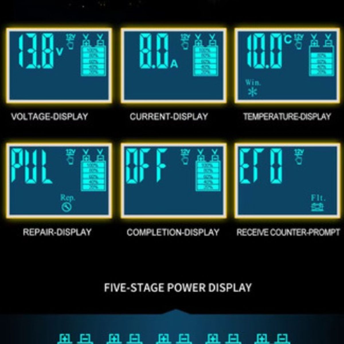 GENERICO - Cargador De Batería Inteligente Y Rápido 12v 8a 24v