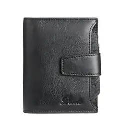 AIZO - Cartera Antirrobo Para Hombre Billetera Clip Rfid Cuero