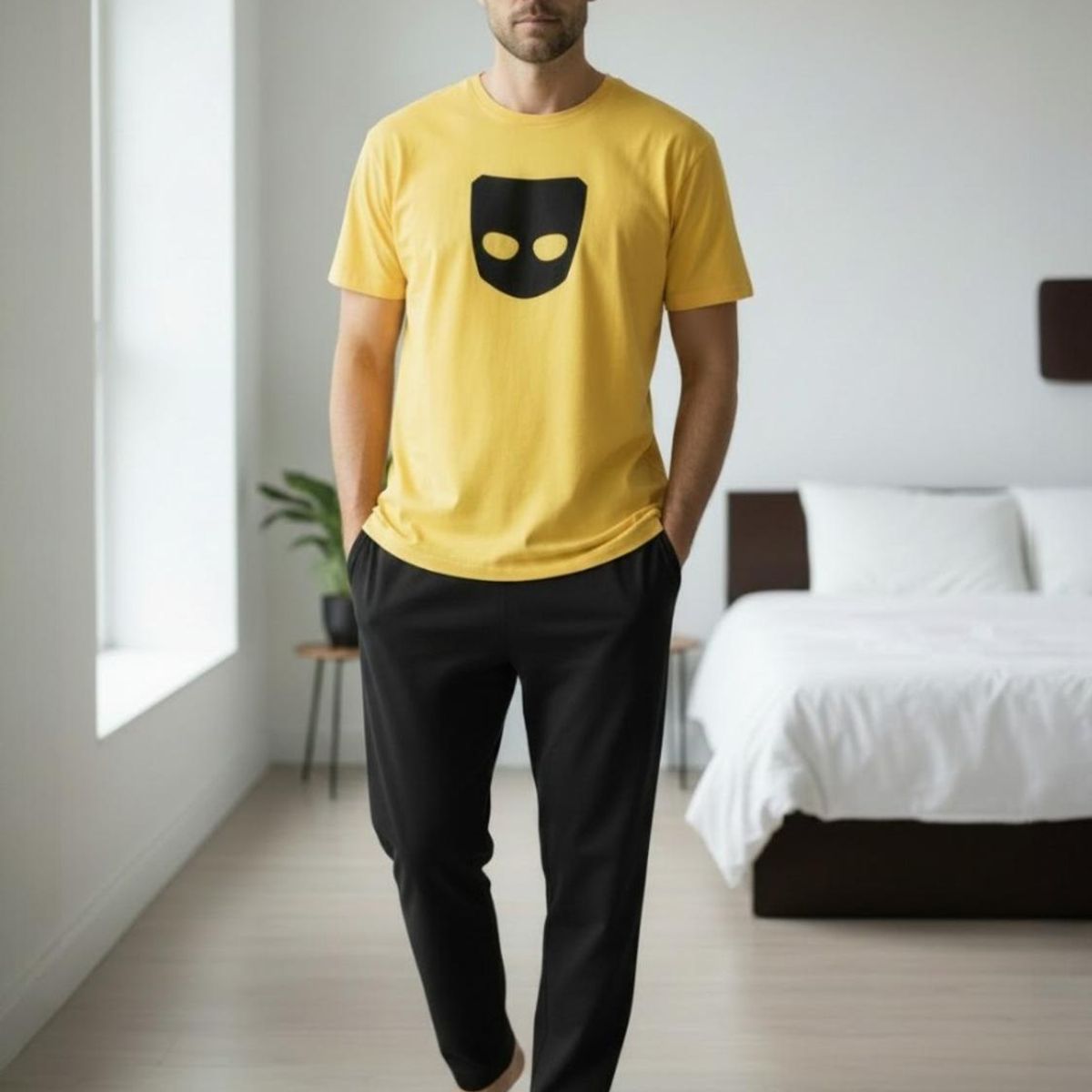 KOWHAI - Pijama Hombre Estampado Mask