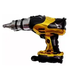 GENERICO - Globo metálico taladro de construcción 44x47 cm