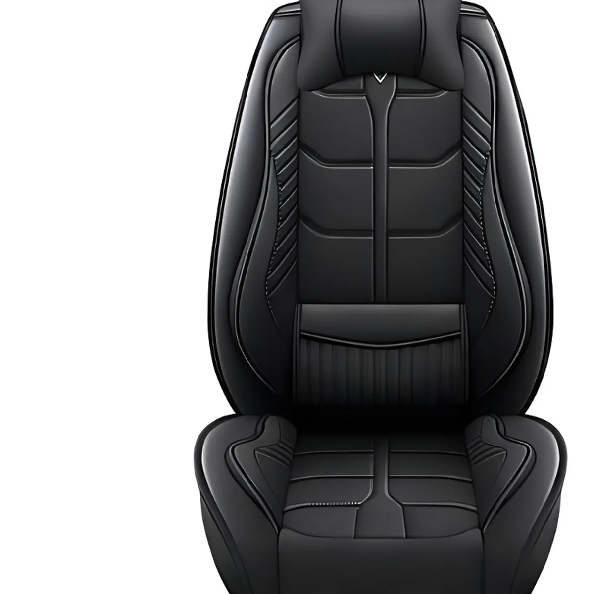 GENERICO - Kit Funda Cubre Asiento Auto Premium Luxury Par Almoadillas