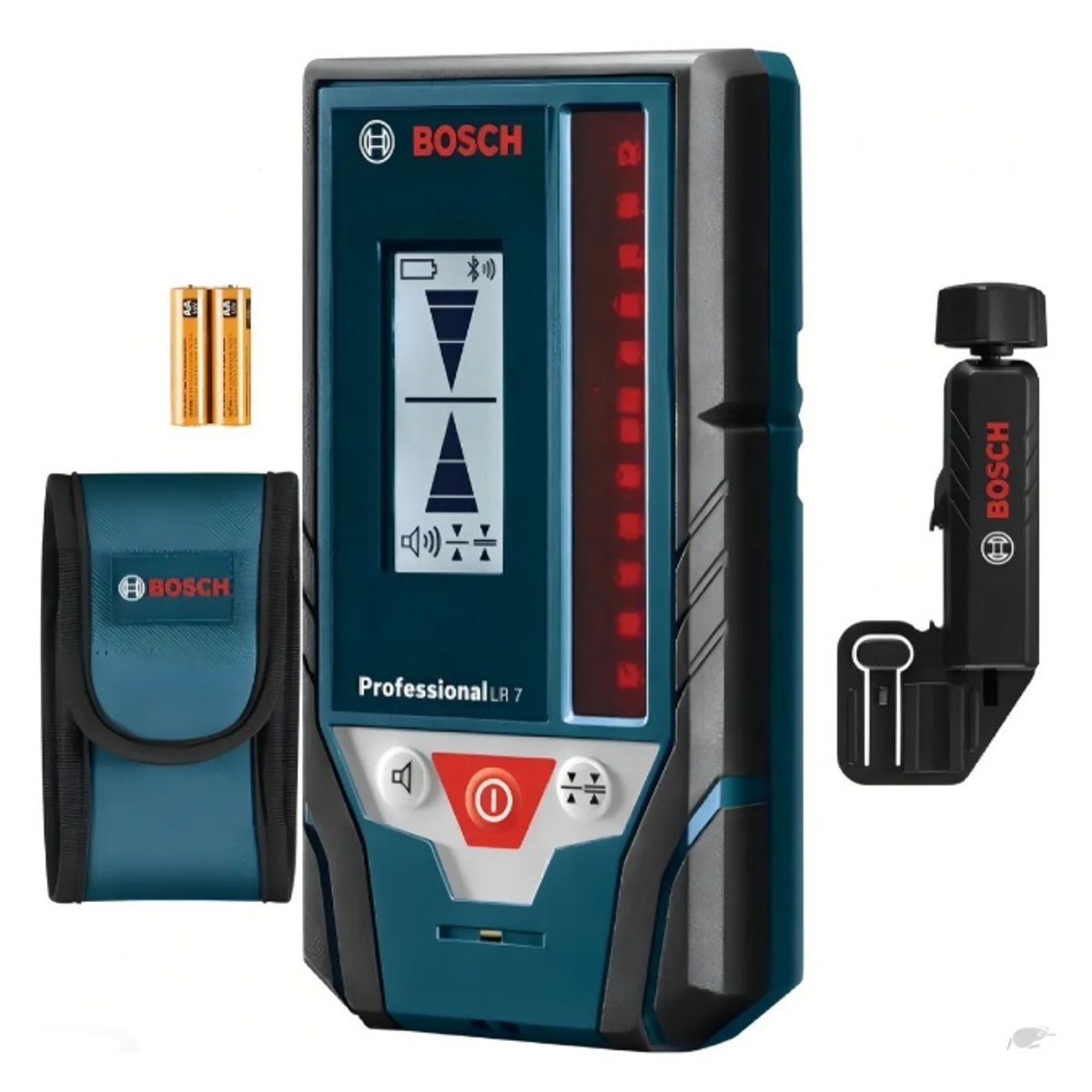 BOSCH - Receptor Para Nivel Láser Rojo Y Verde, BOSCH LR7 - Alcance 50 METROS
