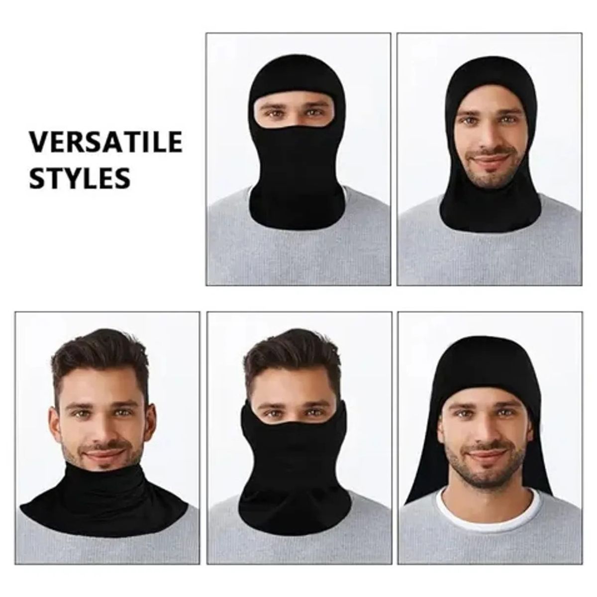 GENERICO - Pack 6 Balaclava Pasamontaña Polliester Deporte Moto Bici