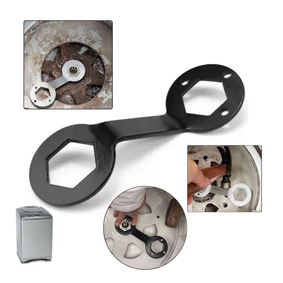 GENERICO - Aplicado A Lg Samsung Daewoo Fensa Mademsa Llave Universal Negro