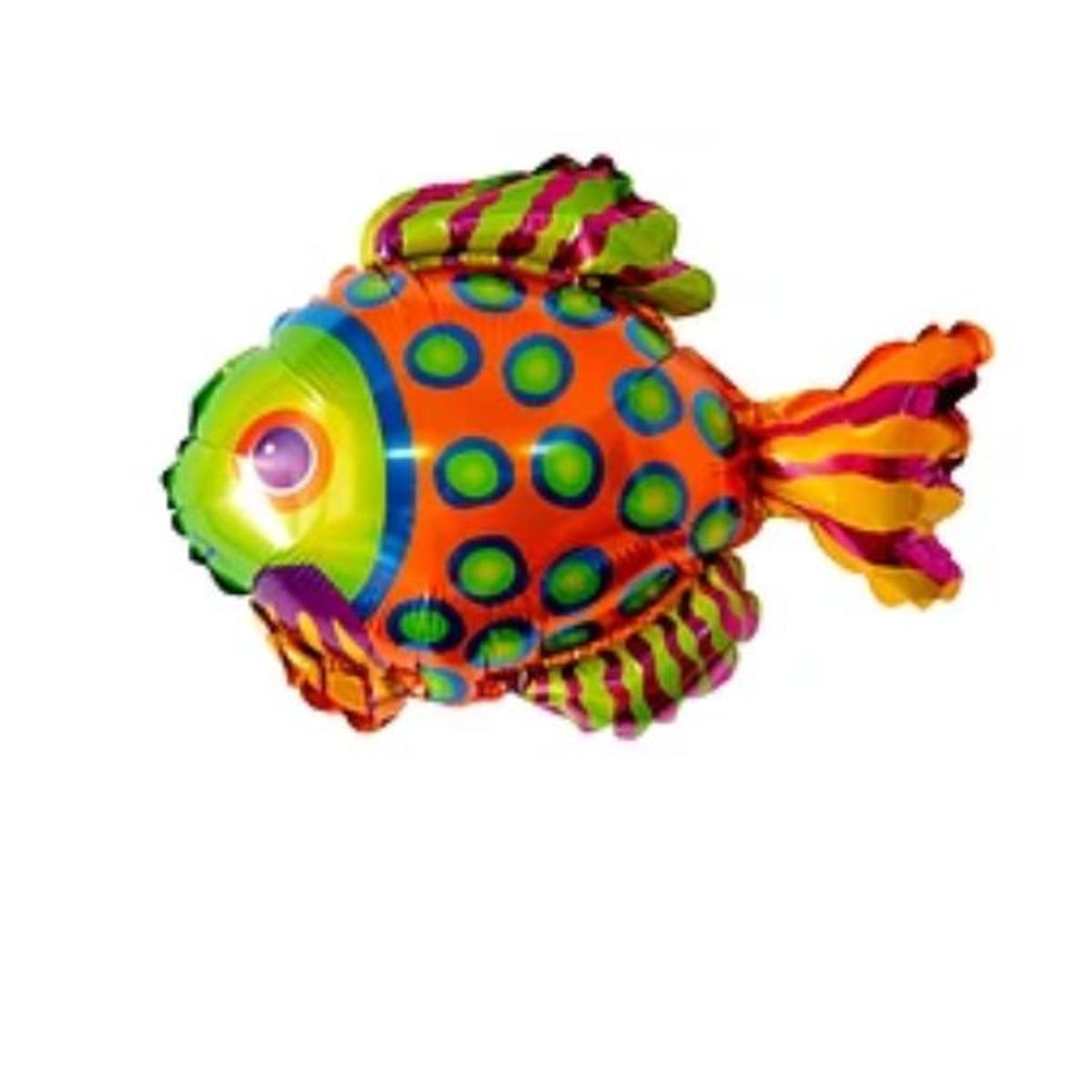 GENERICO - Globo metalizado de pez tropical 36 x 38cm