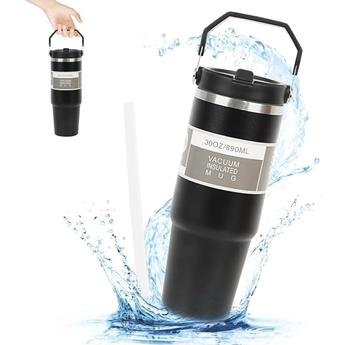 GENERICO - Termo Botella Jarra Mug Agua Te Cafe Vaso Termico Acero Inox