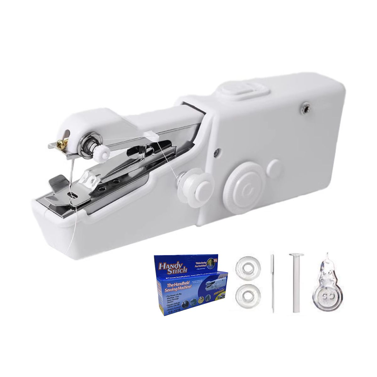 ATURE - Mini Máquina De Coser Eléctrica Doméstica Pequeña Blanco