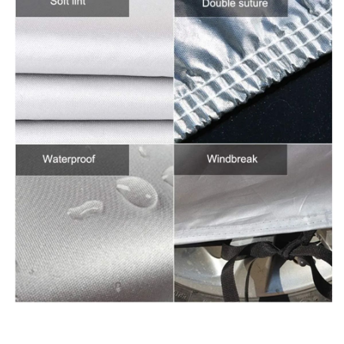 GENERICO - Carpas Para Auto Funda Gruesa Impermeable Interior Felpa Suv