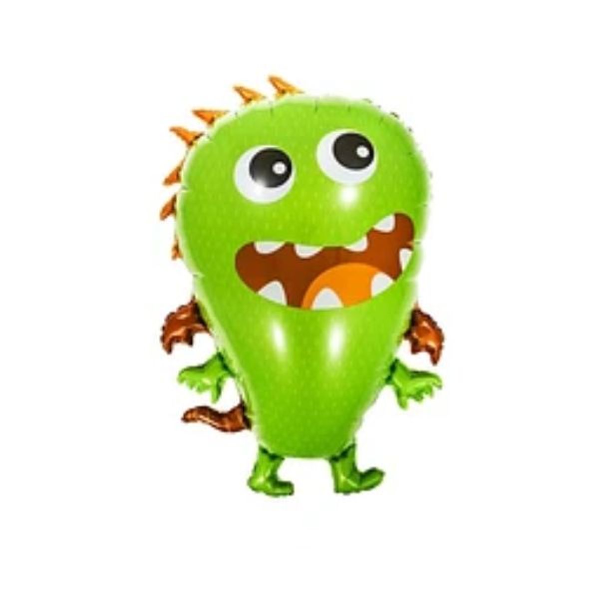 GENERICO - Globo metálico alien verde 52x70cm