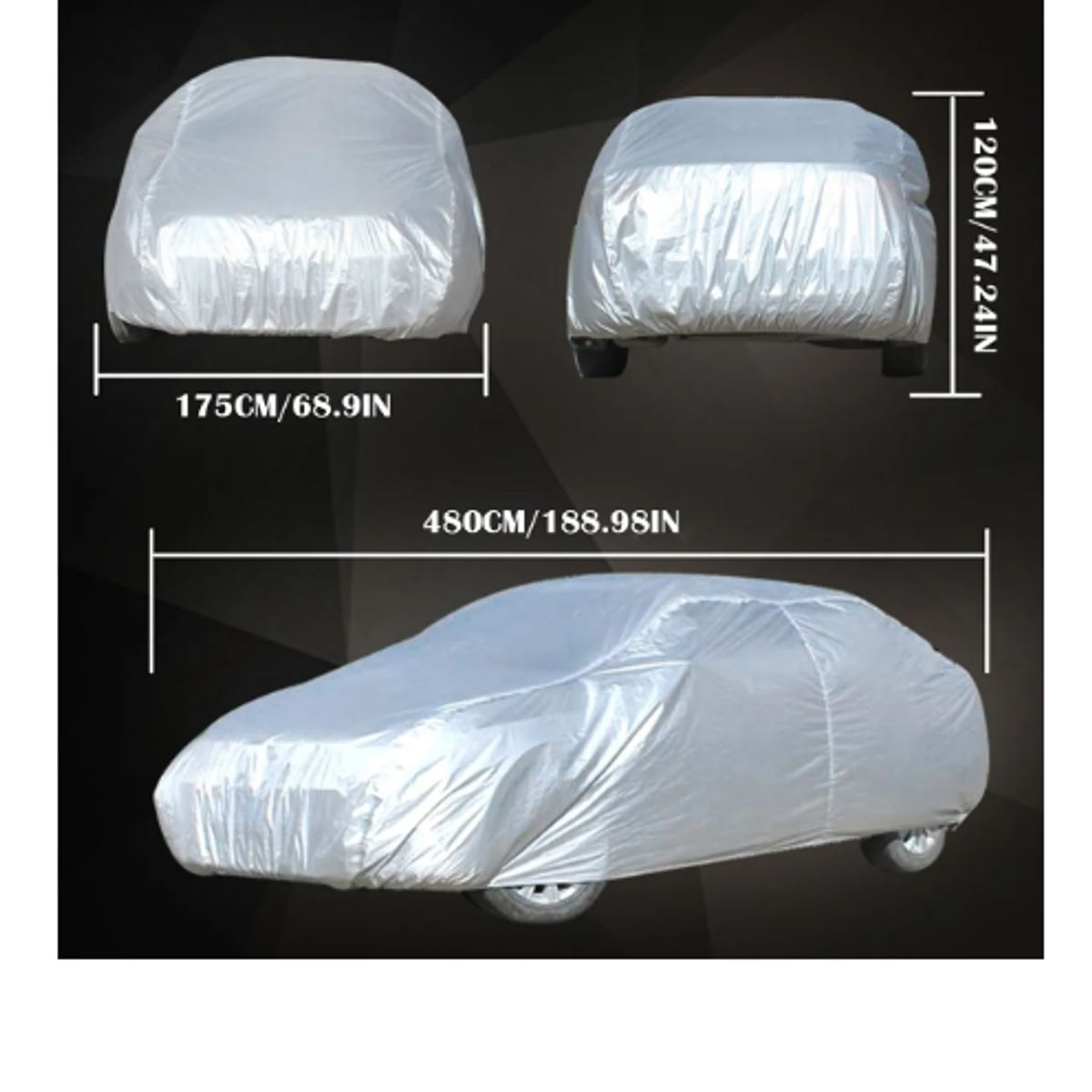 GENERICO - Carpa Funda Para Autos Protector Toldo Multiusos Impermeable L