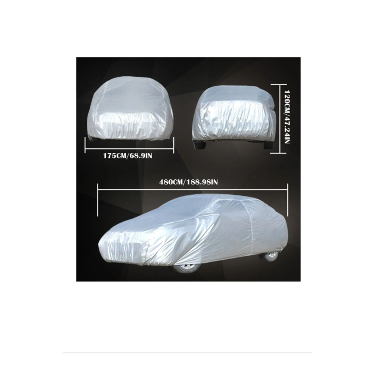 GENERICO - Carpa Funda Para Autos Protector Toldo Multiusos Impermeable L