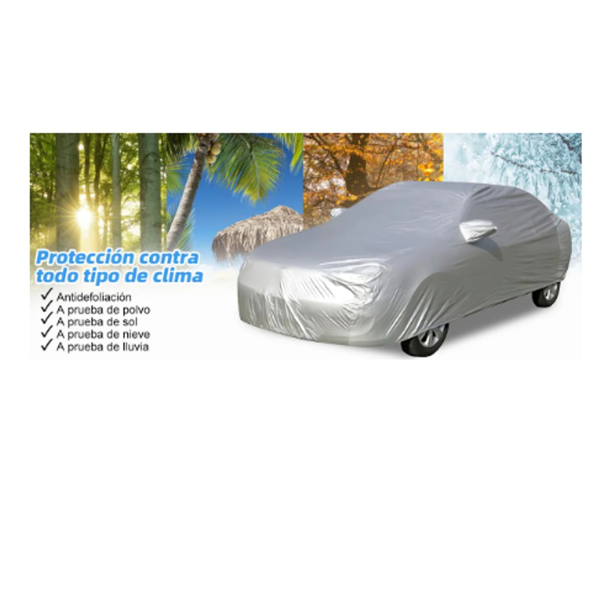 GENERICO - Carpa Funda Cubre Auto Suv Premium Con Felpa Resistente Uv