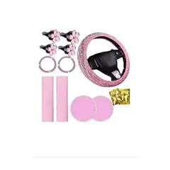 GENERICO - Funda Protector Cubre Volantes Universal Diamante Mujer Set