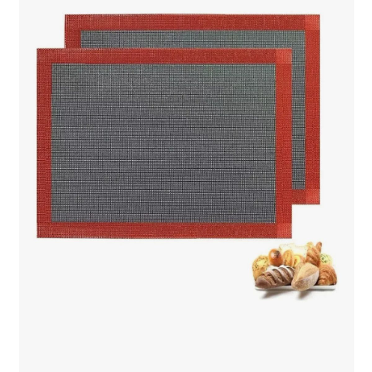 GENERICO - Pack 2 Lamina De Silicona Tapete Horno Microperforado