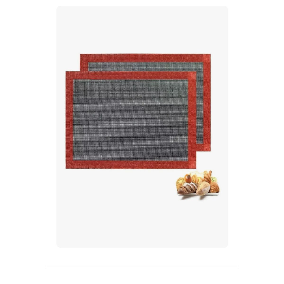 GENERICO - Pack 2 Lamina De Silicona Tapete Horno Microperforado