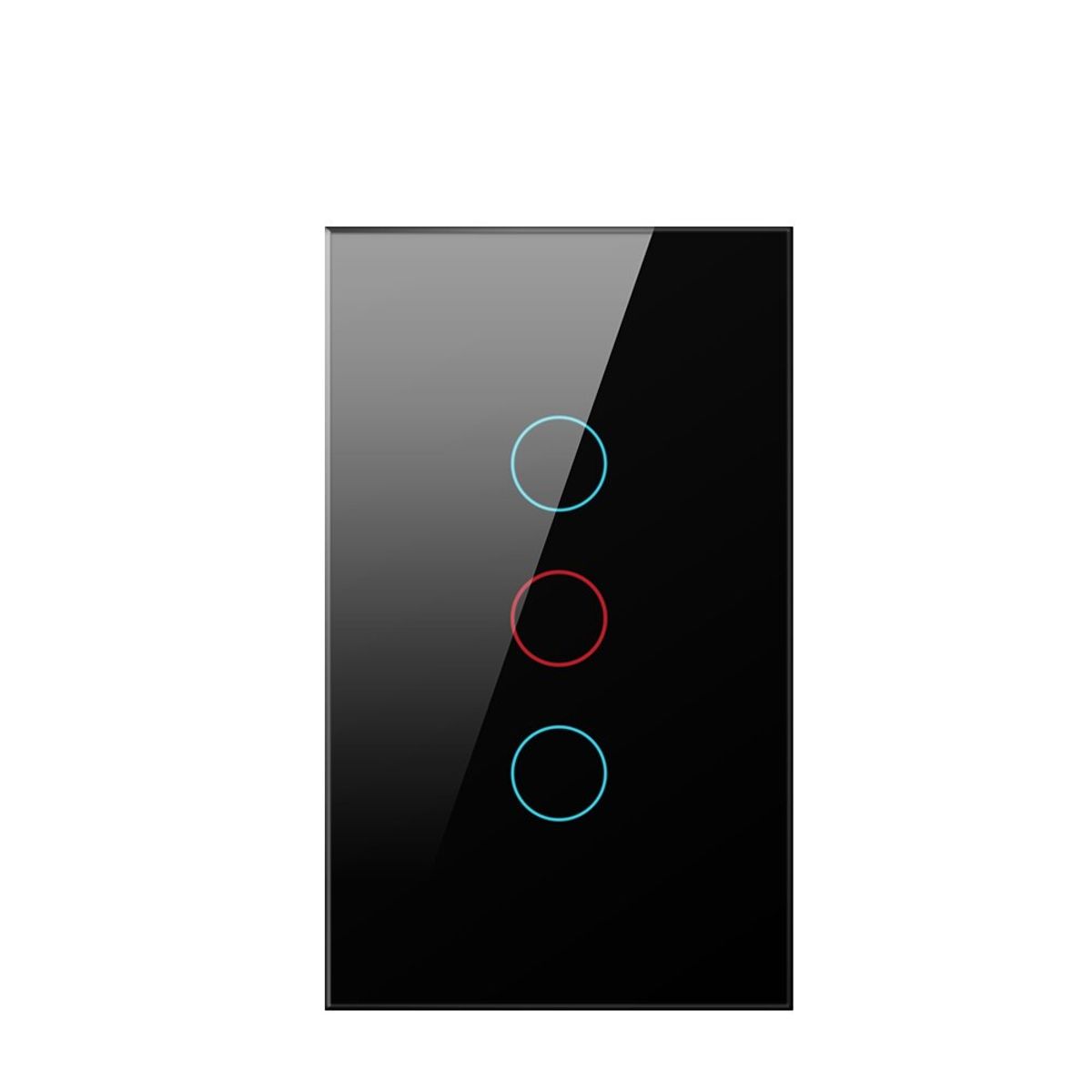 GENERICO - Interruptor Inteligente Domusmart Negro 3 botones