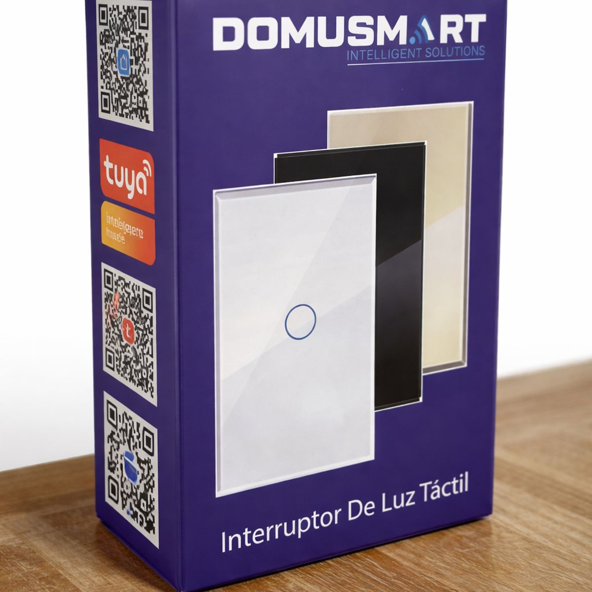 GENERICO - Interruptor Inteligente Domusmart Negro 3 botones