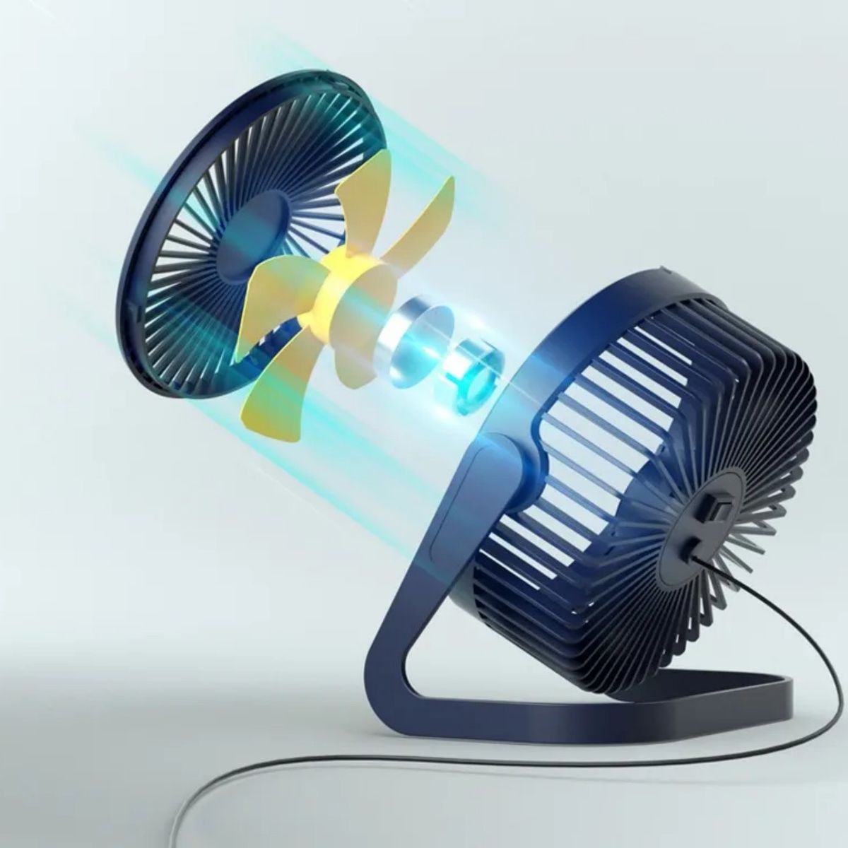 GENERICO - Ventilador Escritorio Usb Mini Fan Ajustable Silencioso